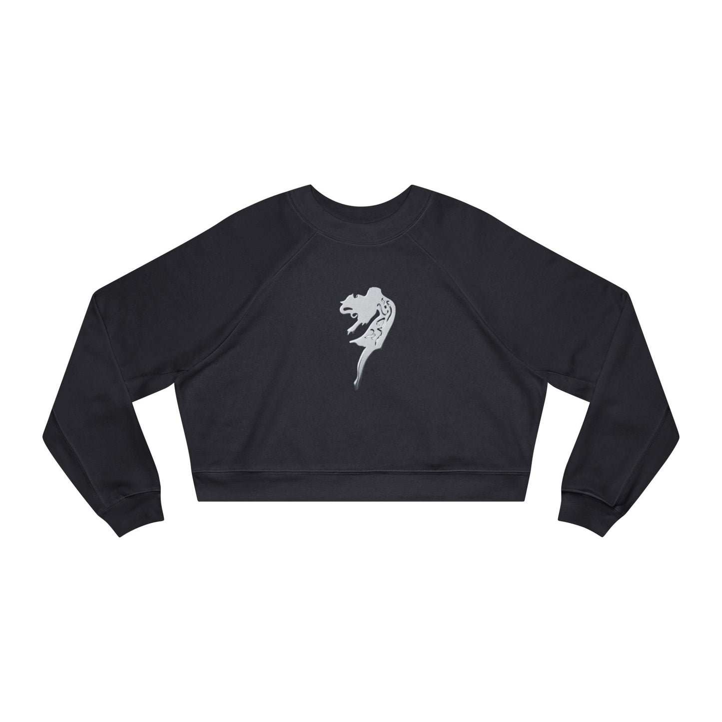 Cropped Sweatshirt with Arabic Text 'I am Free' within the design.