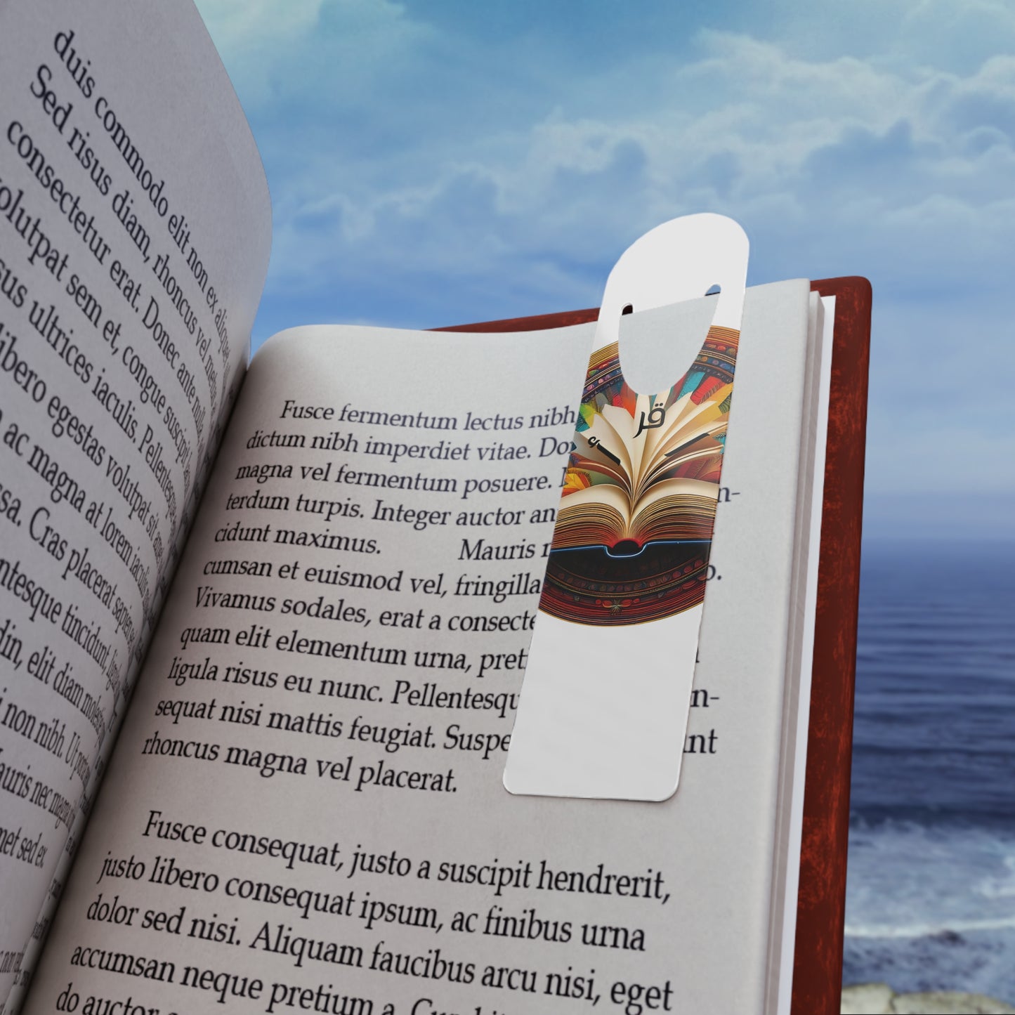 Artistic Metal Bookmark - Book Lover's Gift with Vibrant Design